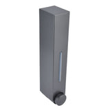 Push Type Hand Soap Dispenser 420ML 2 Compartment Design Wall Mounted Shampoo Dispenser for Hotel Home Bathroom RestaurantGray