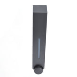 Push Type Hand Soap Dispenser 420ML 2 Compartment Design Wall Mounted Shampoo Dispenser for Hotel Home Bathroom RestaurantGray - Top-Down View