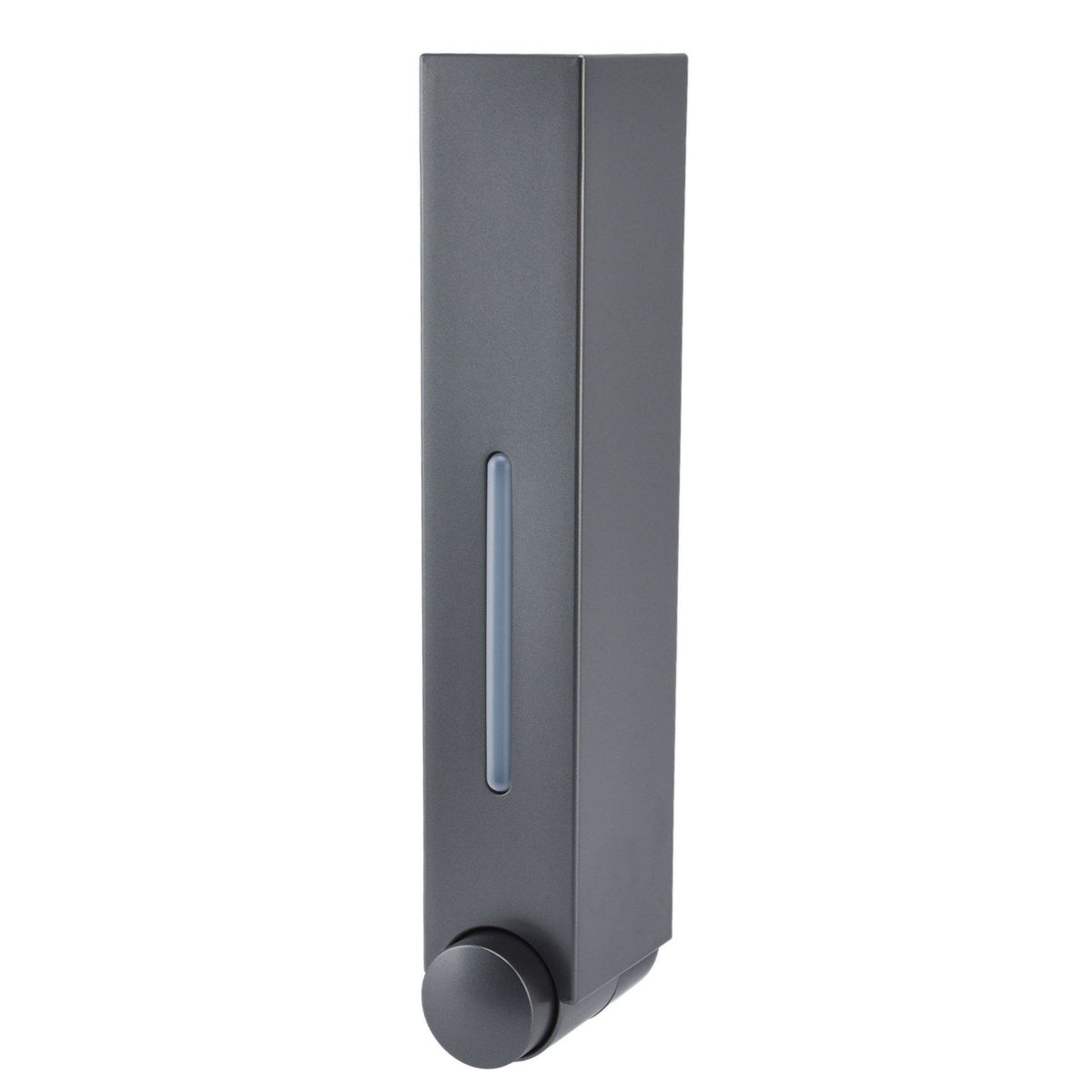 Push Type Hand Soap Dispenser 420ML 2 Compartment Design Wall Mounted Shampoo Dispenser for Hotel Home Bathroom RestaurantGray