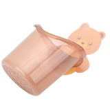 Wall Mounted Bathroom Toothbrush Holder Toothpaste Storage Box Home Storage RackCoffee - Top-Down View