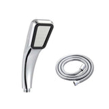 Shower Head 300 Holes Water Saving High Pressure Handheld Rectangular Bathroom Shower Accessories(Shower Head Pipe )