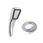 Shower Head 300 Holes Water Saving High Pressure Handheld Rectangular Bathroom Shower Accessories(Shower Head Pipe )