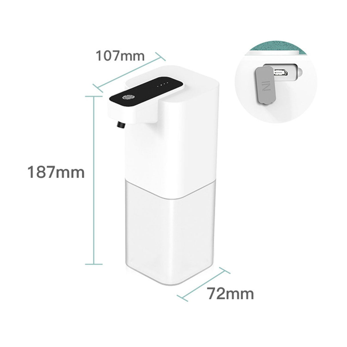 Infrared Automatic Sensor Soap Dispenser Touchless PX4 Waterproof Space Saving Automatic Dish Soap Dispenser for WashroomsAlcohol Spray