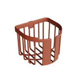 Wall Mount Paper Holder ABS Punch Free Smooth Toilet Tissue Box for Bathroom Kitchen WashroomRed
