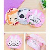 Bath Shower Cap Reusable Waterproof Kitchen Oilproof Hair Hat Cute Cartoon Design for Adults KidsRandom Style - 45-Degree Angle