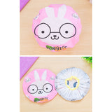 Bath Shower Cap Reusable Waterproof Kitchen Oilproof Hair Hat Cute Cartoon Design for Adults KidsRandom Style - Extra Image