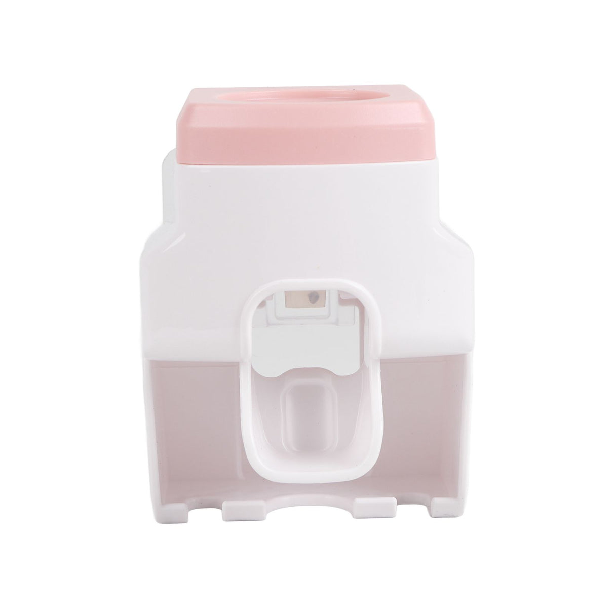 Automatic Toothpaste Dispenser Squeezer with Toothbrush Holder Wall Mounted for Bathroom Adults KidsPink