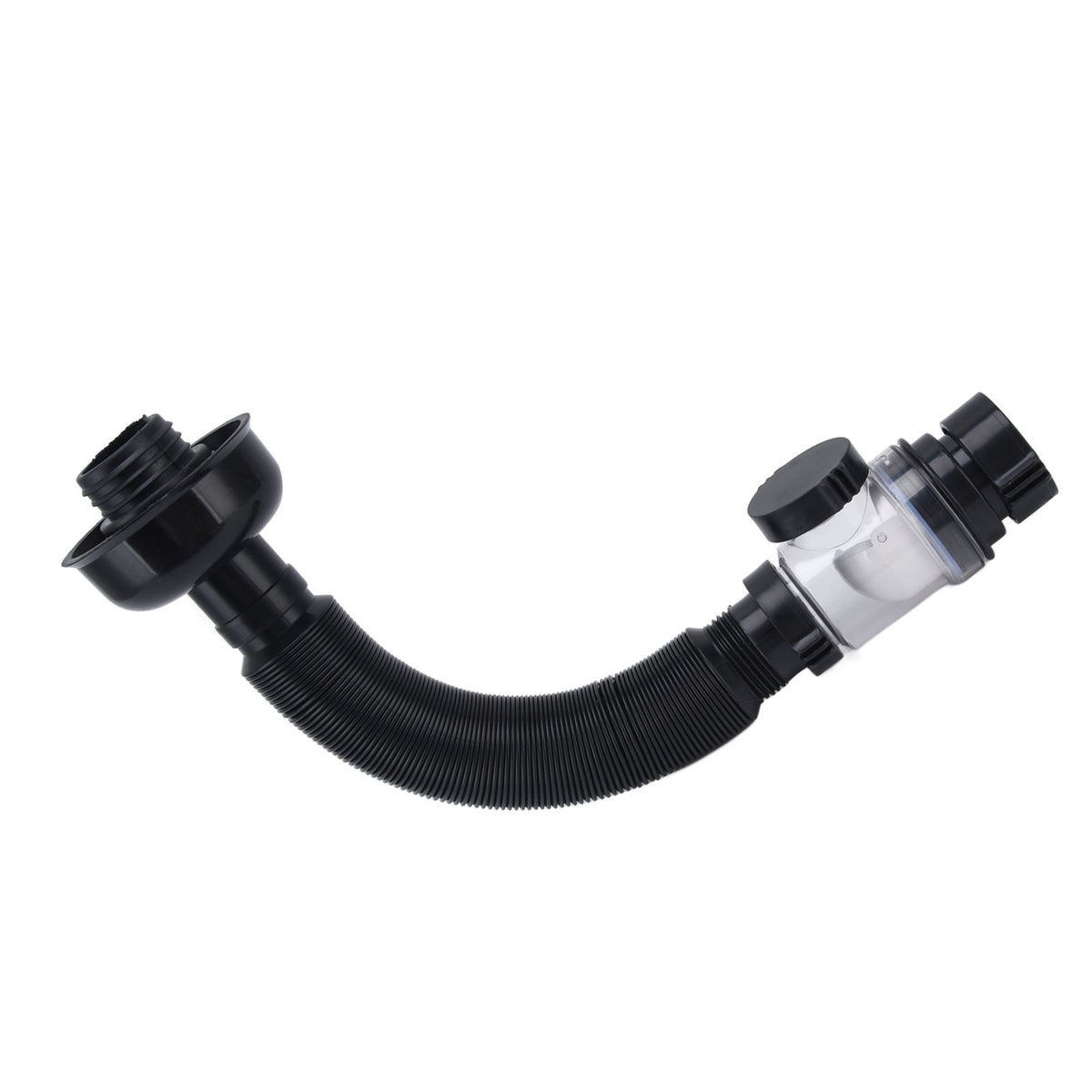 Basin Drain Pipe Wash Basin Sink Drain Hose Flexible PVC Water Pipe for Kitchen Bathroom BlackMulti Function