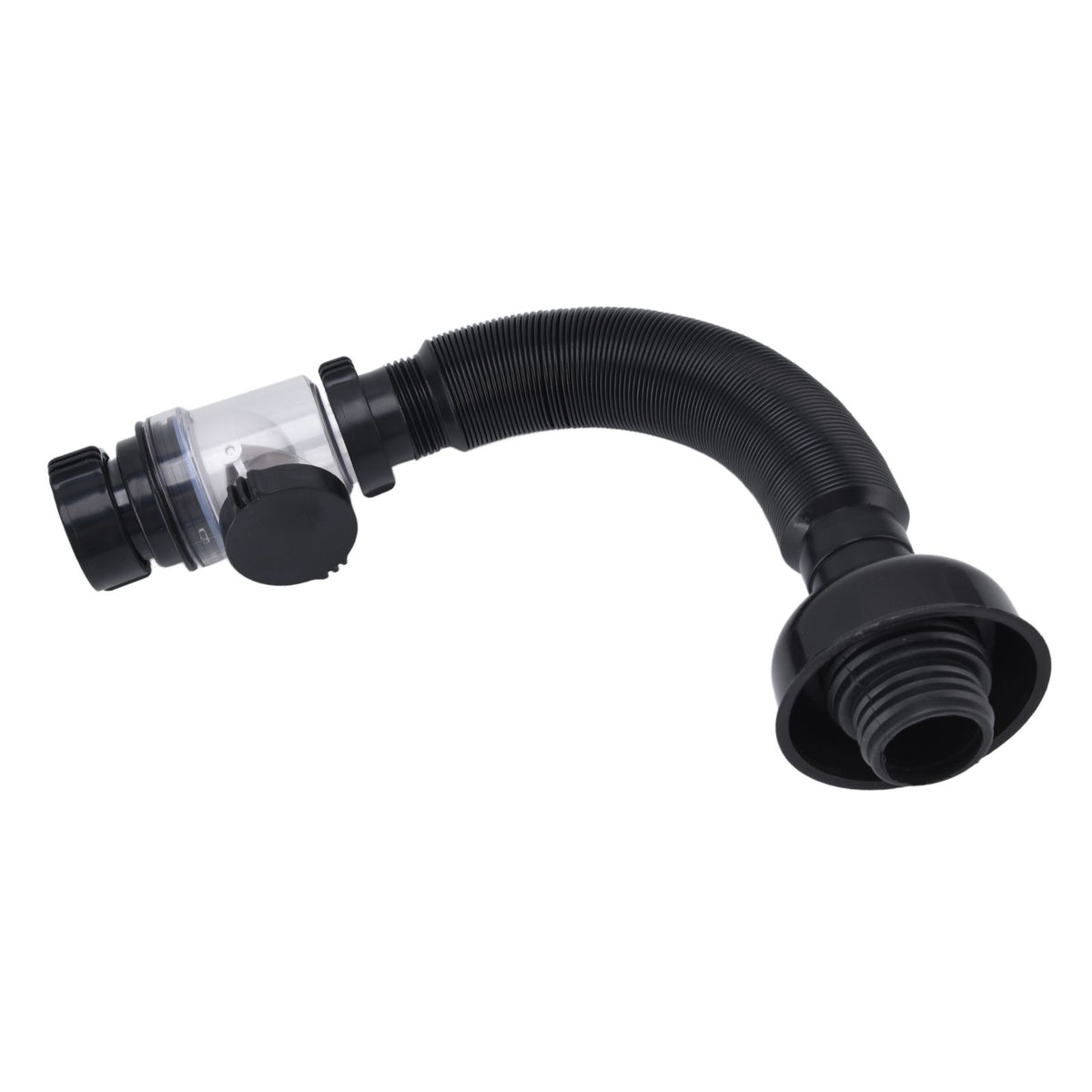 Basin Drain Pipe Wash Basin Sink Drain Hose Flexible PVC Water Pipe for Kitchen Bathroom BlackMulti Function