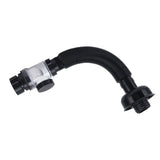 Basin Drain Pipe Wash Basin Sink Drain Hose Flexible PVC Water Pipe for Kitchen Bathroom BlackMulti Function - Top-Down View