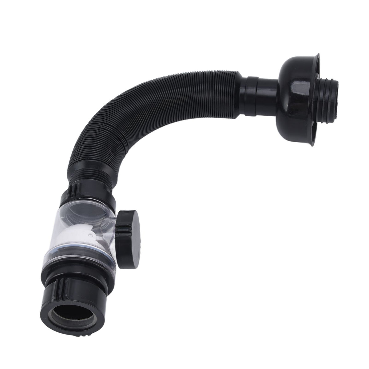 Basin Drain Pipe Wash Basin Sink Drain Hose Flexible PVC Water Pipe for Kitchen Bathroom BlackMulti Function
