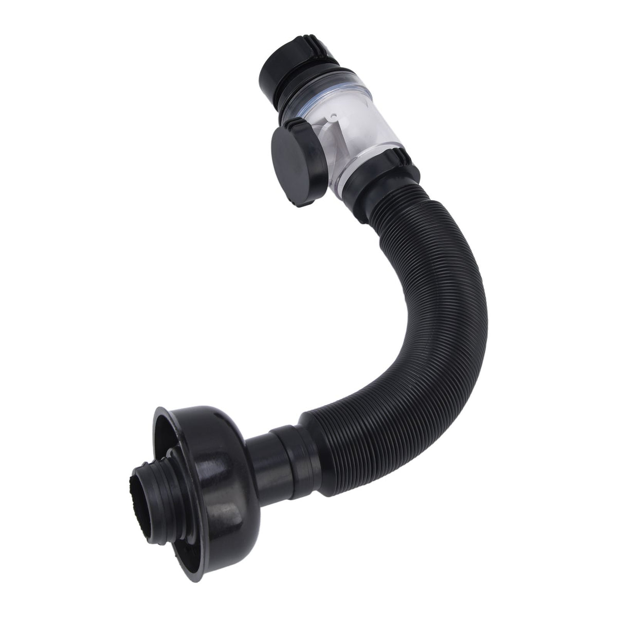 Basin Drain Pipe Wash Basin Sink Drain Hose Flexible PVC Water Pipe for Kitchen Bathroom BlackMulti Function