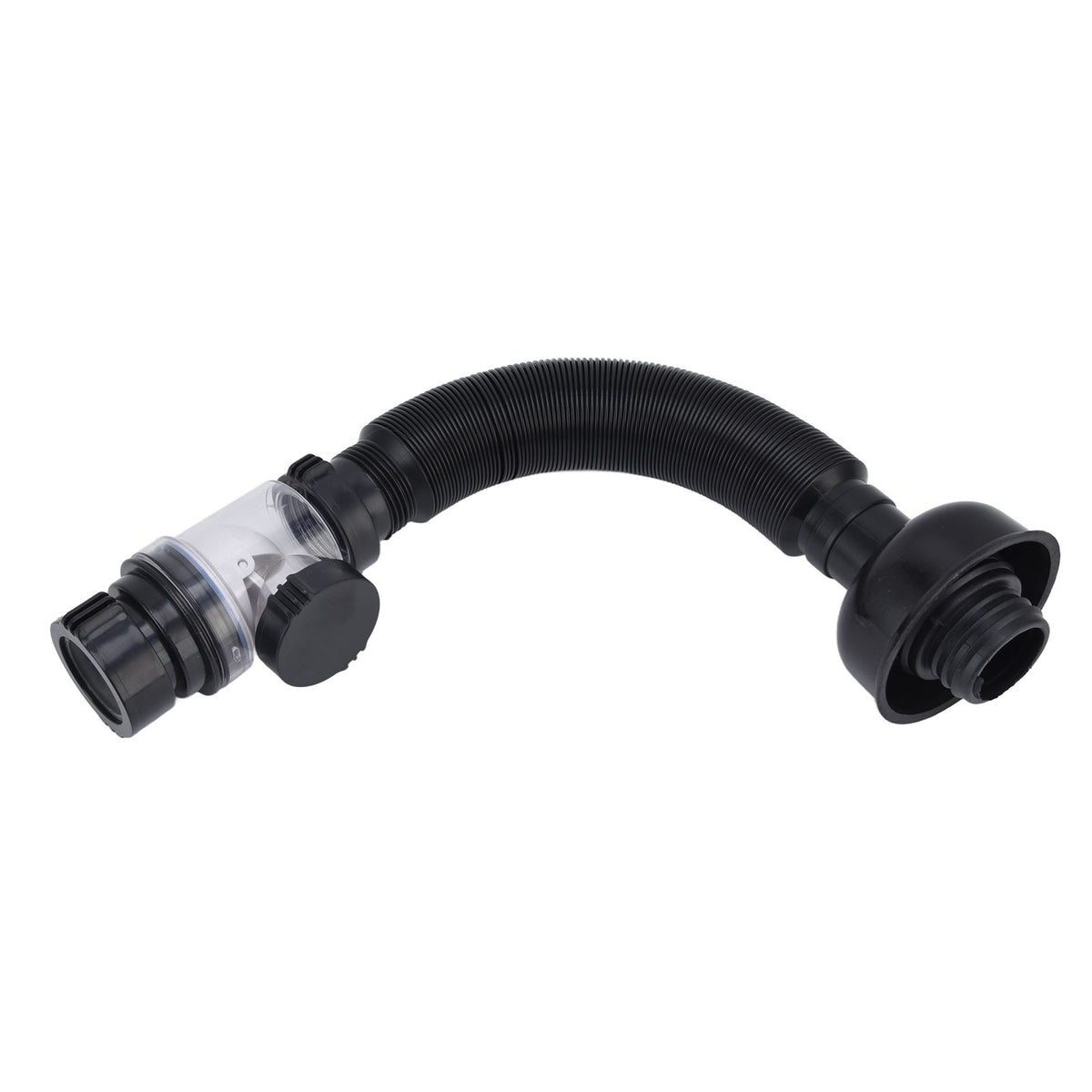 Basin Drain Pipe Wash Basin Sink Drain Hose Flexible PVC Water Pipe for Kitchen Bathroom BlackMulti Function