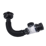 Basin Drain Pipe Wash Basin Sink Drain Hose Flexible PVC Water Pipe for Kitchen Bathroom BlackMulti Function