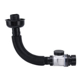 Basin Drain Pipe Wash Basin Sink Drain Hose Flexible PVC Water Pipe for Kitchen Bathroom BlackMulti Function - Extra Image