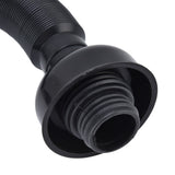 Basin Drain Pipe Wash Basin Sink Drain Hose Flexible PVC Water Pipe for Kitchen Bathroom BlackMulti Function