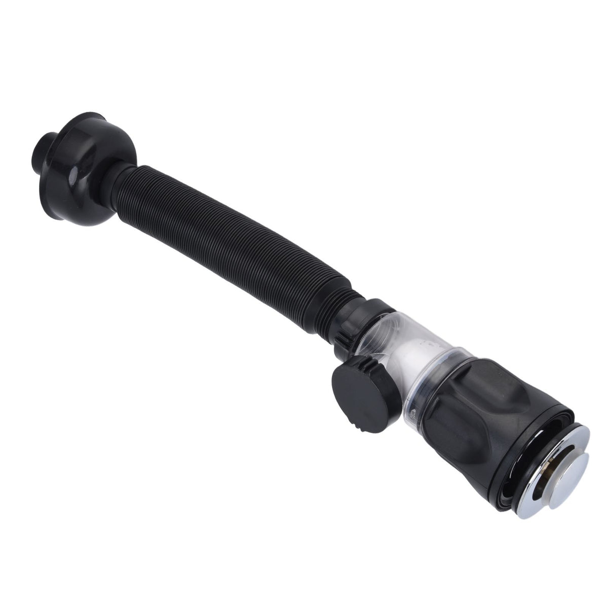 Basin Drain Pipe Wash Basin Sink Drain Hose Flexible PVC Water Pipe for Kitchen Bathroom BlackMulti Function with Bounce