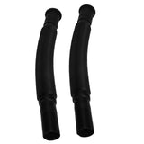 2Pcs Basin Drain Pipe Wash Basin Sink Drain Hose Flexible PVC Water Pipe for Kitchen Bathroom Black