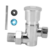 Flashing Valve G1/2 Zinc Alloy Manual Hand Pressing Delayed Durable Glossy Surface Hand Pressing Flashing Valve