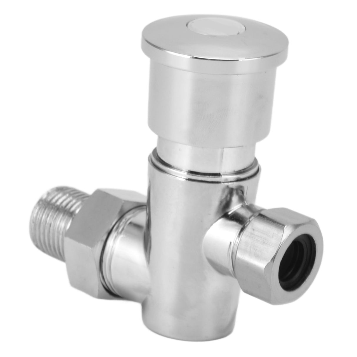 Flashing Valve G1/2 Zinc Alloy Manual Hand Pressing Delayed Durable Glossy Surface Hand Pressing Flashing Valve