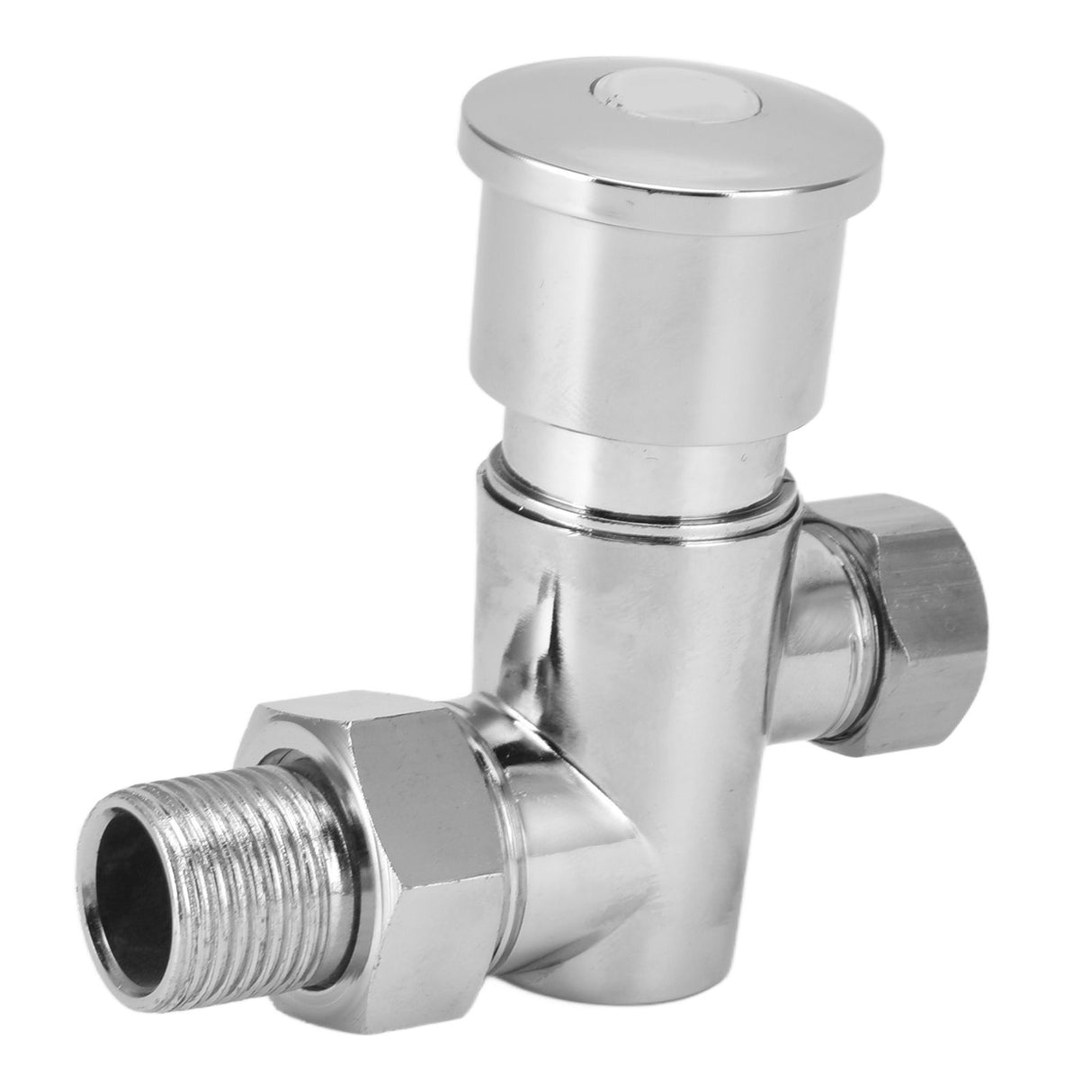 Flashing Valve G1/2 Zinc Alloy Manual Hand Pressing Delayed Durable Glossy Surface Hand Pressing Flashing Valve