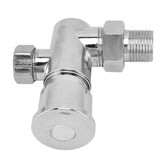 Flashing Valve G1/2 Zinc Alloy Manual Hand Pressing Delayed Durable Glossy Surface Hand Pressing Flashing Valve