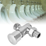 Flashing Valve G1/2 Zinc Alloy Manual Hand Pressing Delayed Durable Glossy Surface Hand Pressing Flashing Valve - Extra Image