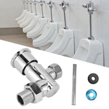 Flashing Valve G1/2 Zinc Alloy Manual Hand Pressing Delayed Durable Glossy Surface Hand Pressing Flashing Valve