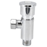 Flush Valve with Hand Push Button Zinc Alloy Toilet Repair Kit Tank Parts Replacement G1/2