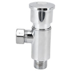 Flush Valve with Hand Push Button Zinc Alloy Toilet Repair Kit Tank Parts Replacement G1/2