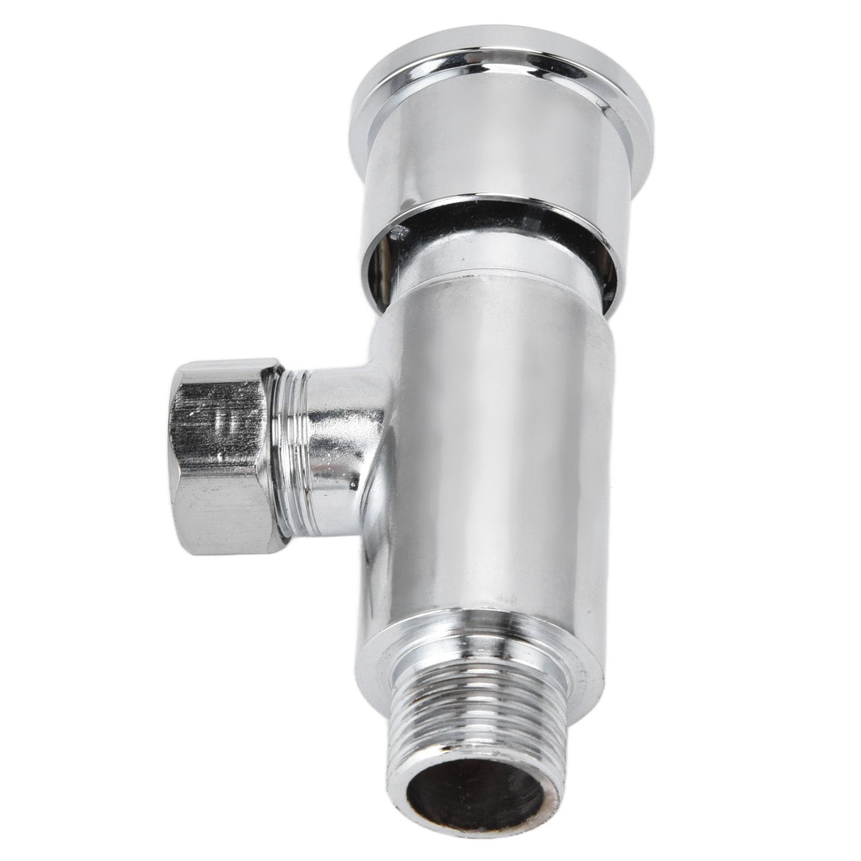 Flush Valve with Hand Push Button Zinc Alloy Toilet Repair Kit Tank Parts Replacement G1/2