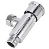 Flush Valve with Hand Push Button Zinc Alloy Toilet Repair Kit Tank Parts Replacement G1/2