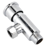 Flush Valve with Hand Push Button Zinc Alloy Toilet Repair Kit Tank Parts Replacement G1/2