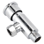 Flush Valve with Hand Push Button Zinc Alloy Toilet Repair Kit Tank Parts Replacement G1/2