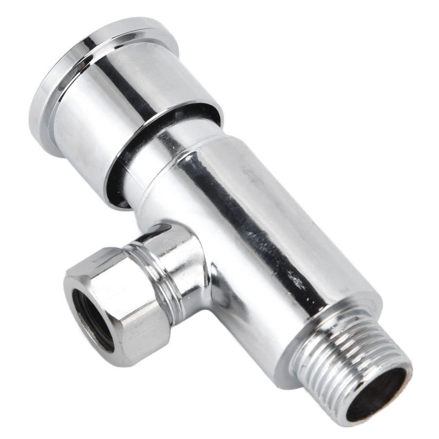 Flush Valve with Hand Push Button Zinc Alloy Toilet Repair Kit Tank Parts Replacement G1/2