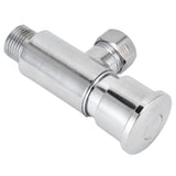 Flush Valve with Hand Push Button Zinc Alloy Toilet Repair Kit Tank Parts Replacement G1/2