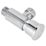 Flush Valve with Hand Push Button Zinc Alloy Toilet Repair Kit Tank Parts Replacement G1/2