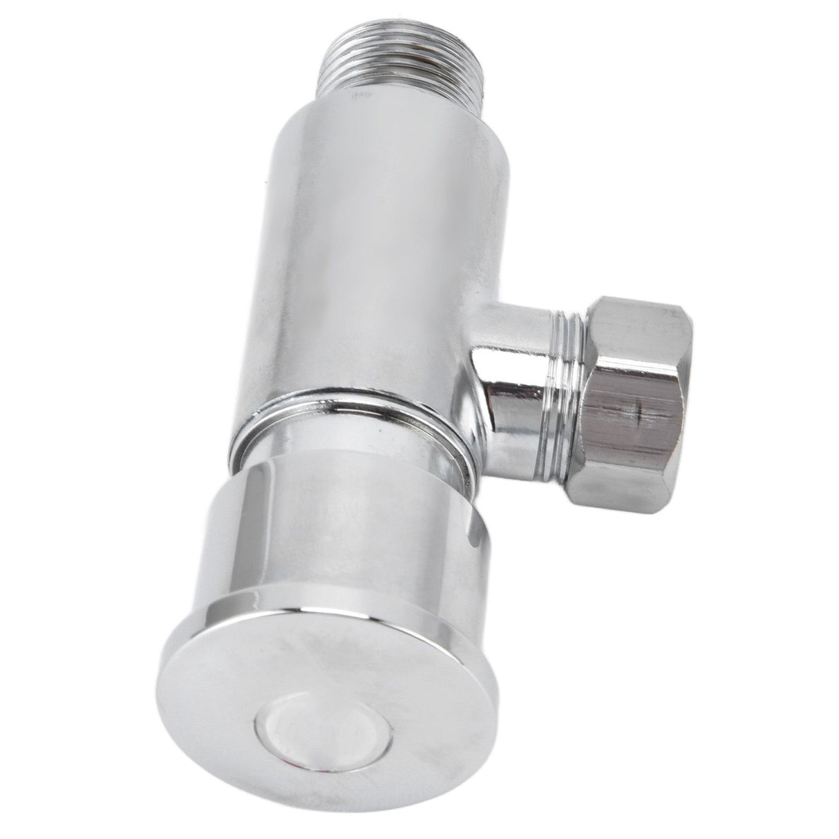 Flush Valve with Hand Push Button Zinc Alloy Toilet Repair Kit Tank Parts Replacement G1/2