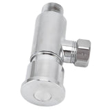 Flush Valve with Hand Push Button Zinc Alloy Toilet Repair Kit Tank Parts Replacement G1/2