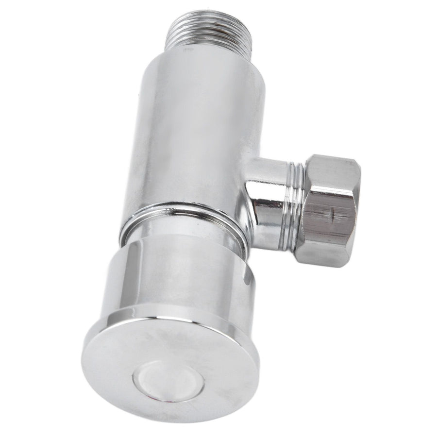 Flush Valve with Hand Push Button Zinc Alloy Toilet Repair Kit Tank Parts Replacement G1/2