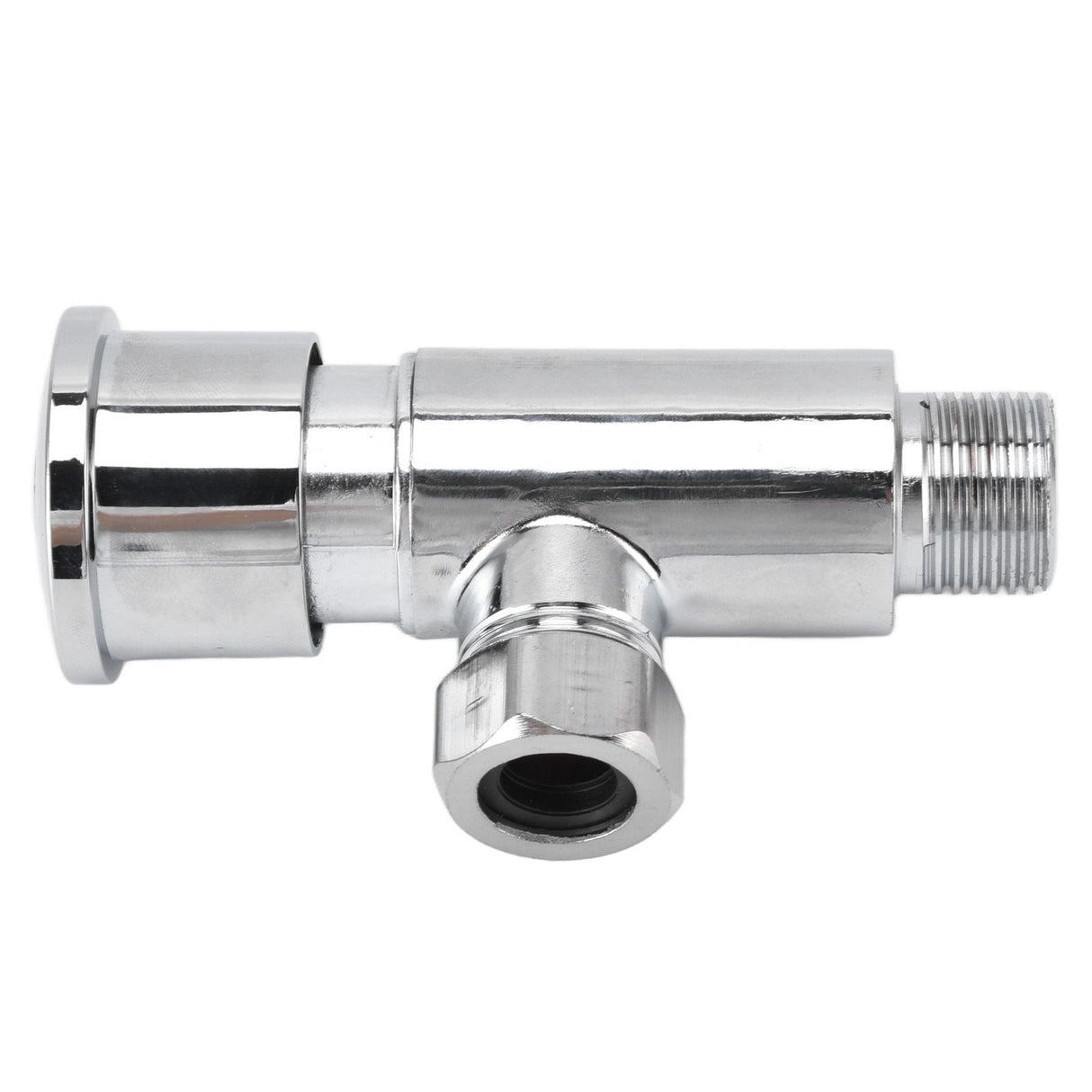 Flush Valve with Hand Push Button Zinc Alloy Toilet Repair Kit Tank Parts Replacement G1/2