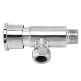 Flush Valve with Hand Push Button Zinc Alloy Toilet Repair Kit Tank Parts Replacement G1/2 - Extra Image