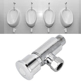Flush Valve with Hand Push Button Zinc Alloy Toilet Repair Kit Tank Parts Replacement G1/2