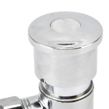 Flush Valve with Hand Push Button Zinc Alloy Toilet Repair Kit Tank Parts Replacement G1/2