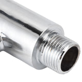 Flush Valve with Hand Push Button Zinc Alloy Toilet Repair Kit Tank Parts Replacement G1/2
