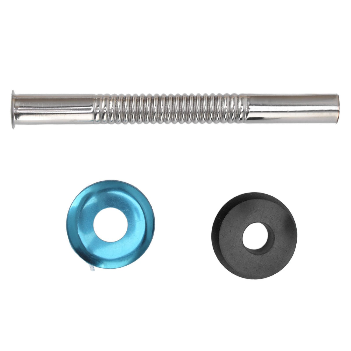 Flush Valve with Hand Push Button Zinc Alloy Toilet Repair Kit Tank Parts Replacement G1/2