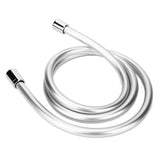 Shower Head High Pressure Hose PVC Shower Tube Anti Explosion with G1/2 Thread for Household Bathroom - Rear View