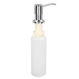300ml Sink Soap Dispenser Lotion Pump Dispenser 304 Stainless Steel Lotion Dispenser for Kitchen Chromeplate