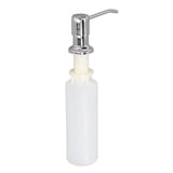 300ml Sink Soap Dispenser Lotion Pump Dispenser 304 Stainless Steel Lotion Dispenser for Kitchen Chromeplate