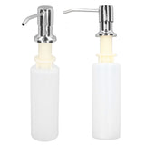 300ml Sink Soap Dispenser Lotion Pump Dispenser 304 Stainless Steel Lotion Dispenser for Kitchen Chromeplate